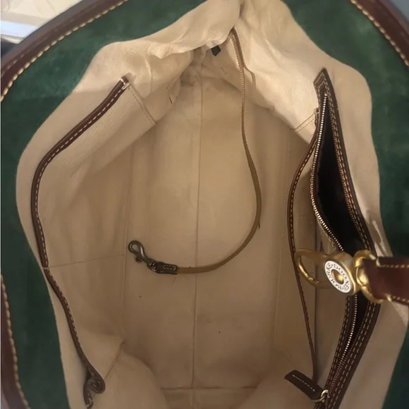 Dooney & Bourke Brown Leather Shoulder Bag - Picture 5 of 6